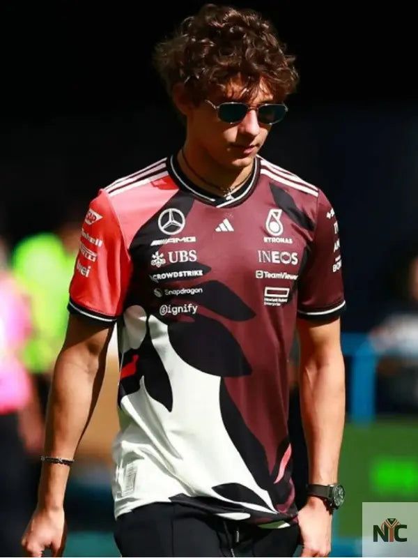 Mercedes-AMG F1 Inspired 2025 Miami GP Dark Red Jersey