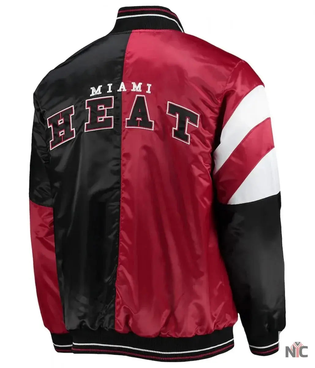 Miami Heat Inspired 75th Anniversary Leader Satin Jacket