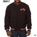 Miami Heat Inspired Black Wool Varsity Jacket