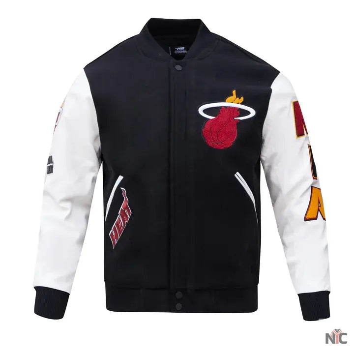 Miami Heat Inspired Classic Wool Varsity Jacket