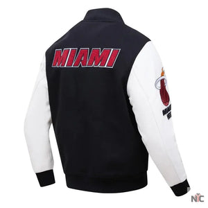 Miami Heat Inspired Classic Wool Varsity Jacket