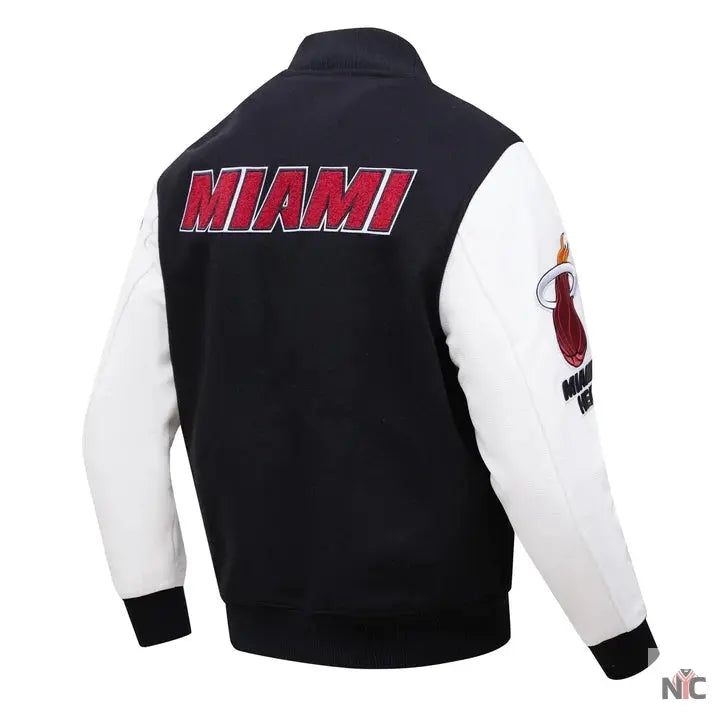 Miami Heat Inspired Classic Wool Varsity Jacket