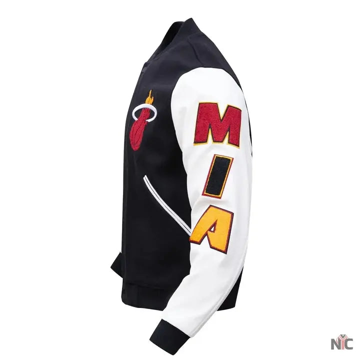 Miami Heat Inspired Classic Wool Varsity Jacket