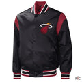 Miami Heat Inspired Force Play Varsity Satin Jacket