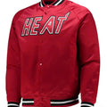 Miami Heat Inspired Hardwood Classics Red Satin Jacket