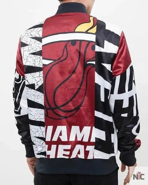 Miami Heat Inspired Mashup Satin Jacket