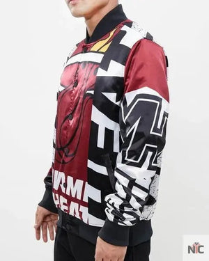 Miami Heat Inspired Mashup Satin Jacket