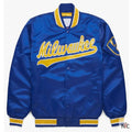 Milwaukee Brewers Inspired Royal Blue Bomber Jacket