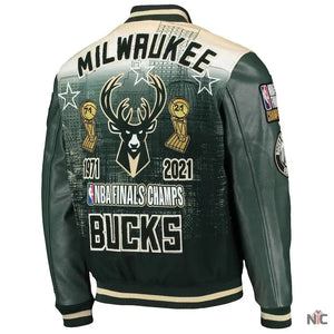 Milwaukee Bucks NBA Finals Inspired Champs Varsity Jacket