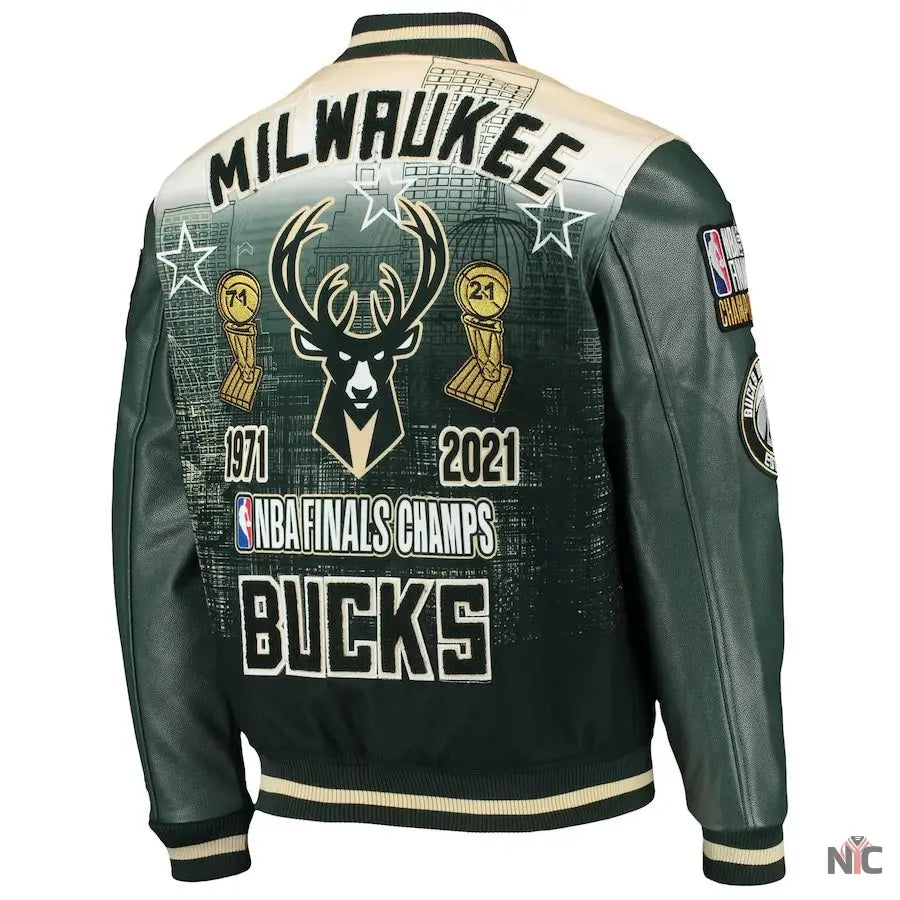 Milwaukee Bucks NBA Finals Inspired Champs Varsity Jacket