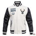 Milwaukee Bucks Inspired Retro Classic Rib Wool Varsity Jacket