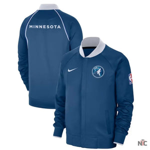 Minnesota Timberwolves 2023/24 Blue Raglan Jacket