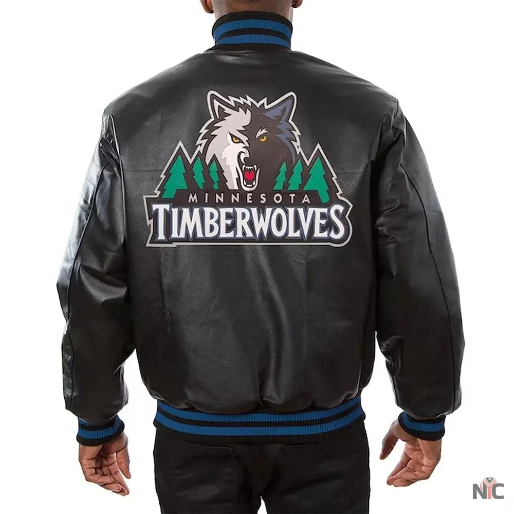Minnesota Timberwolves Domestic Team Leather Jacket