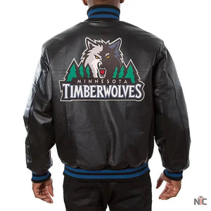 Minnesota Timberwolves Domestic Team Leather Jacket