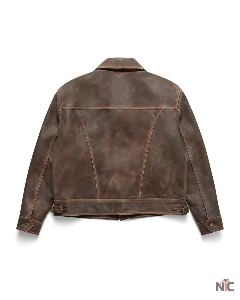 Mutimer Brown Leather Jacket