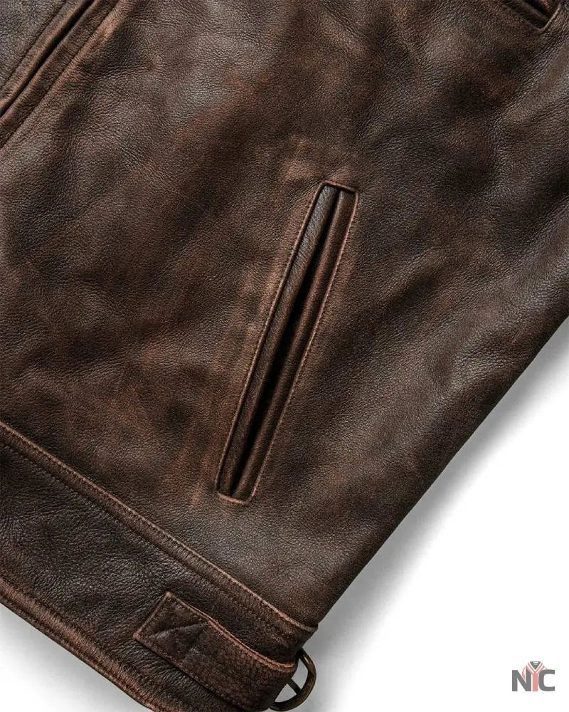 Mutimer Brown Leather Jacket