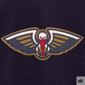 Navy and Red New Orleans Pelicans Varsity Jacket
