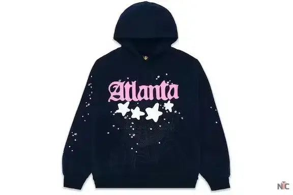 Navy Sp5der Inspired Atlanta Hoodie