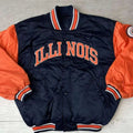 NCAA Inspired University Of Illinois Satin Jacket