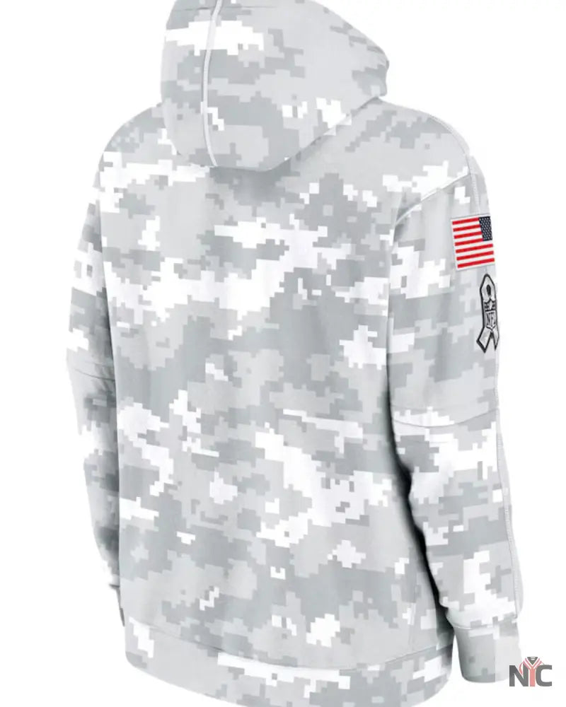 New England Patriots Inspired Salute To Service Camo 2024 Hoodie