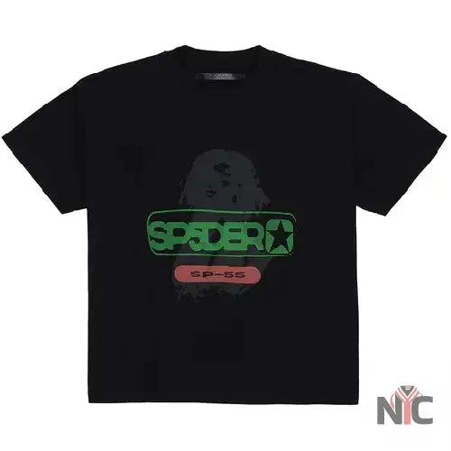 Oversized Reunion Sp5der Inspired Black T-Shirt