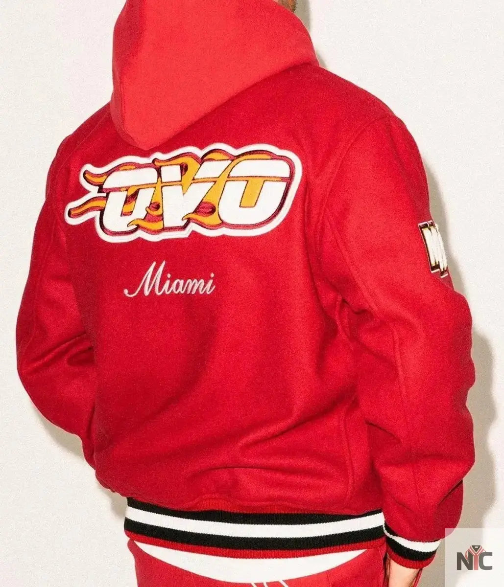 OVO Miami Heat Inspired Varsity Jacket