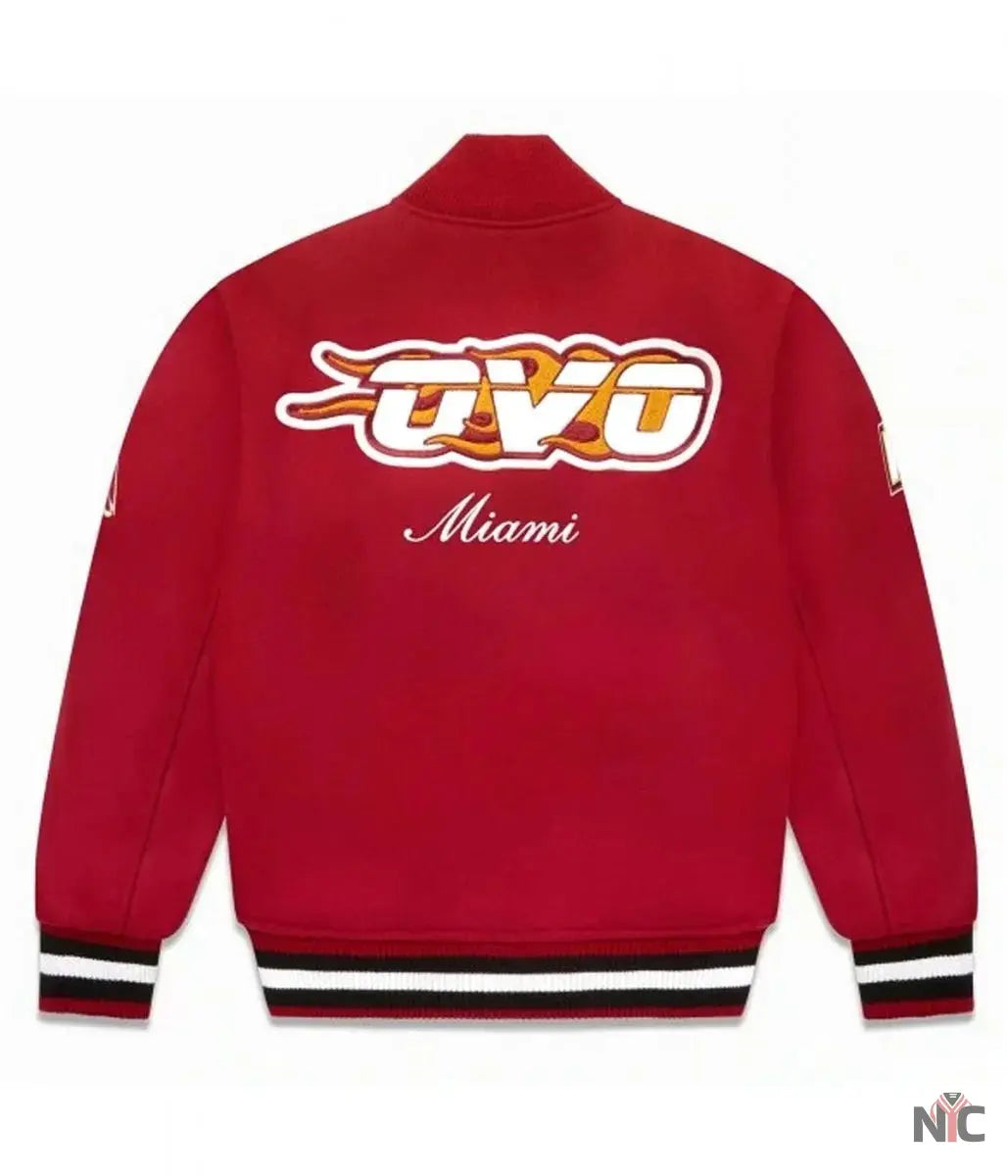OVO Miami Heat Inspired Varsity Jacket