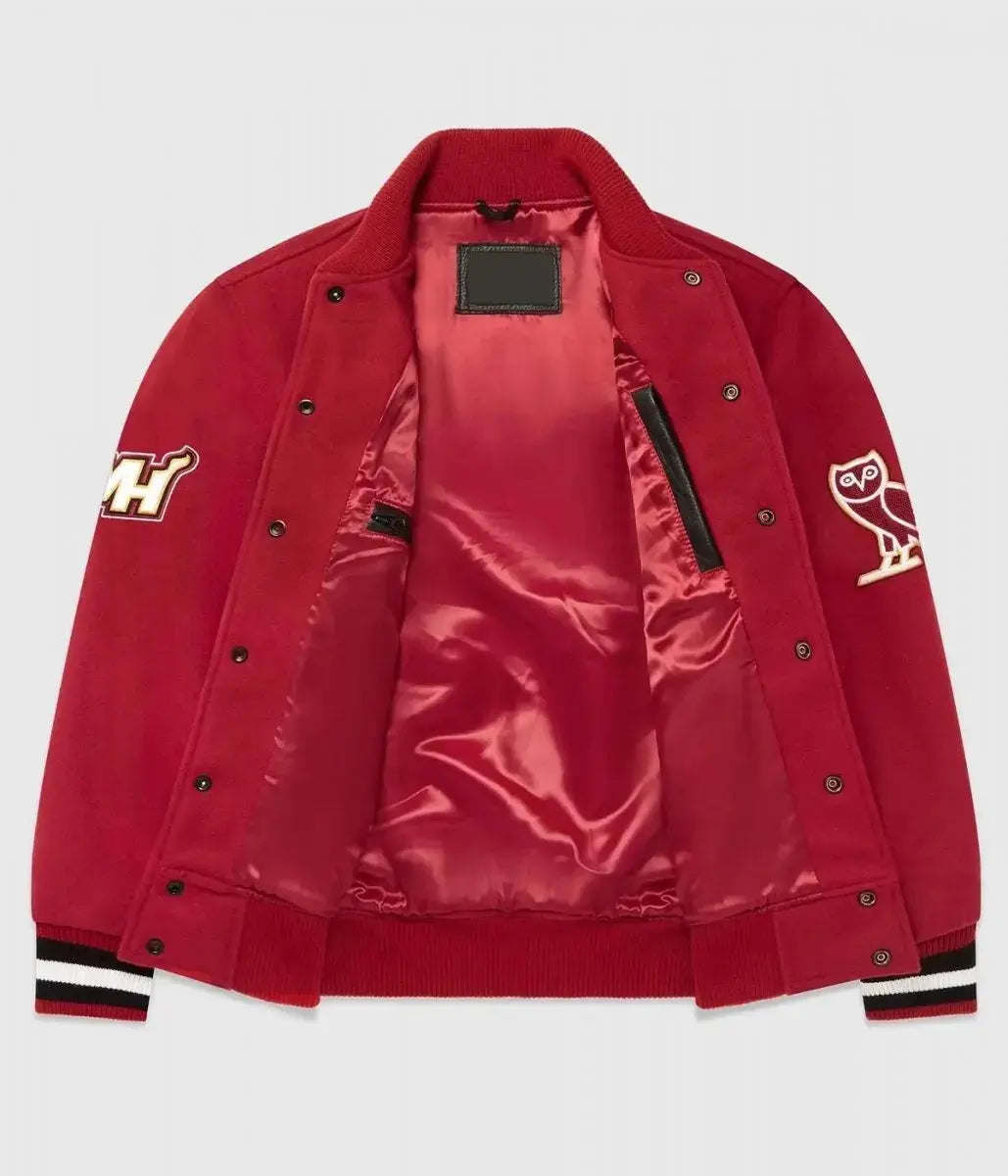 OVO Miami Heat Inspired Varsity Jacket