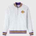 OVO X NBA Los Angeles Lakers Inspired Quarter-zip Mockneck Sweatshirt