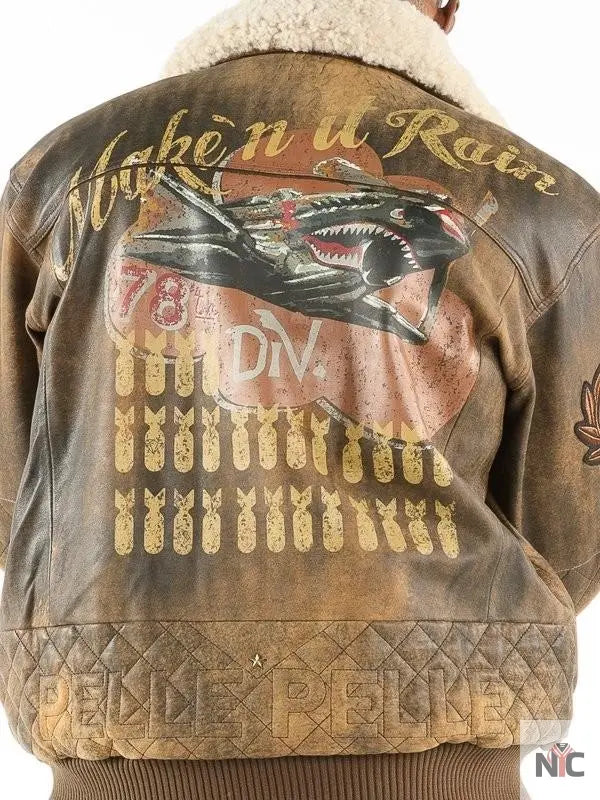 Pelle Pelle Inspired Make It Rain Bomber Jacket