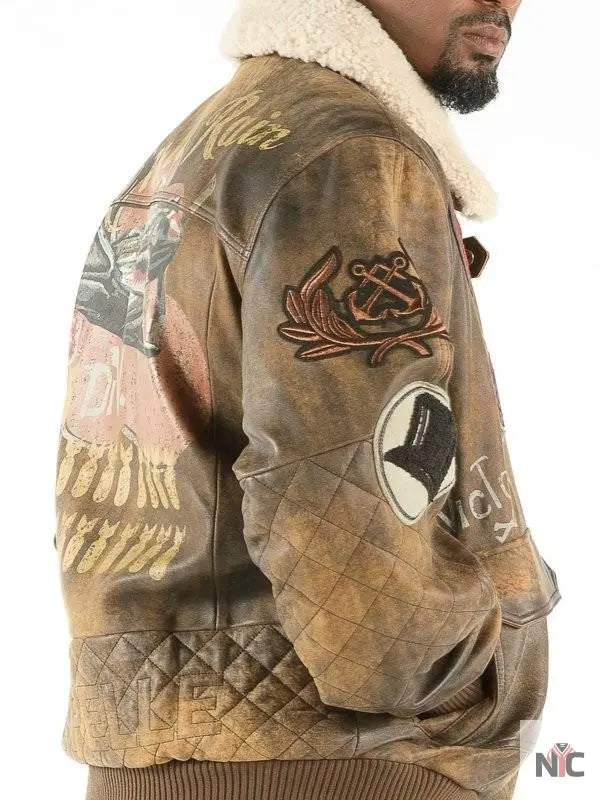 Pelle Pelle Inspired Make It Rain Bomber Jacket