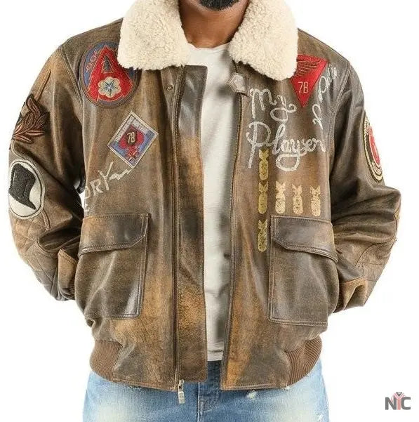 Pelle Pelle Inspired Make It Rain Bomber Jacket