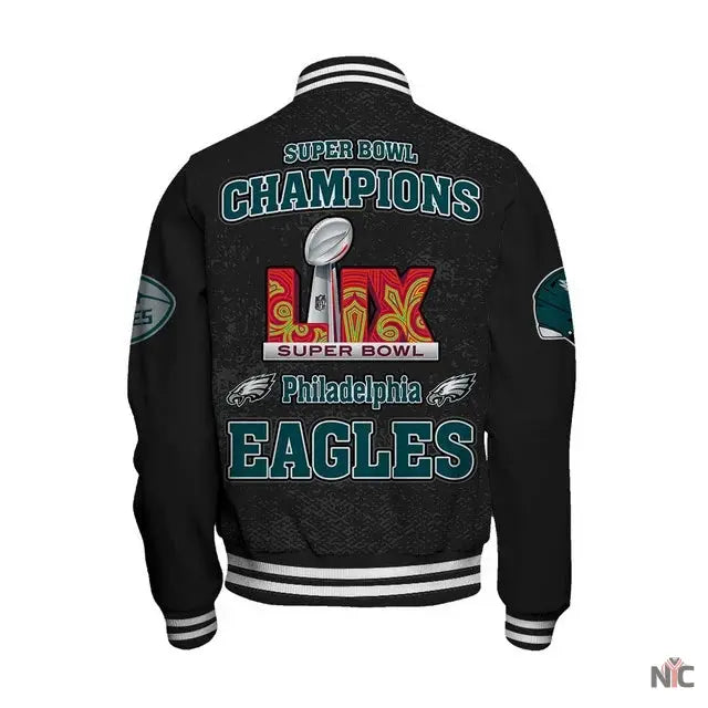 Philadelphia Eagles Inspired Super Bowl LIX Champions 2024 Winning Spirit Varsity Jacket