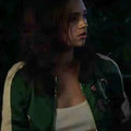 India Eisley Dead Money 2024 Green Varsity Jacket