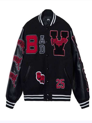 Giselle Bad Vibes Varsity Jacket - back view