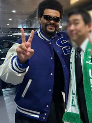 The Weeknd Sega Varsity Jacket - back view