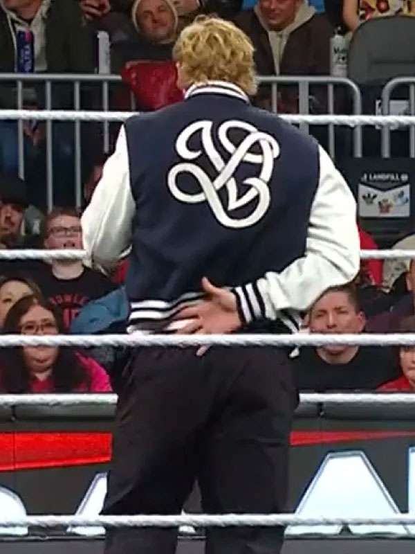 Logan Paul WWE Raw 2025 Varsity Jacket - detail view