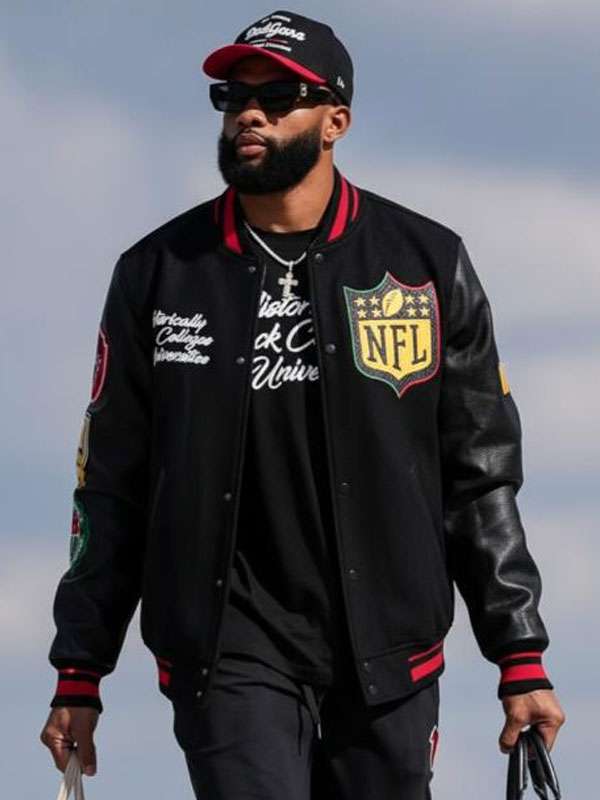 Khadarel Hodge HBCU Varsity Jacket - side view