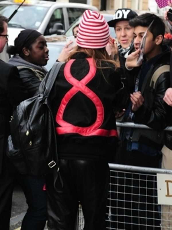 Rihanna Heart Love Varsity Jacket - side view