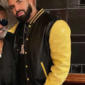 Drake Yellow Black Varsity Jacket