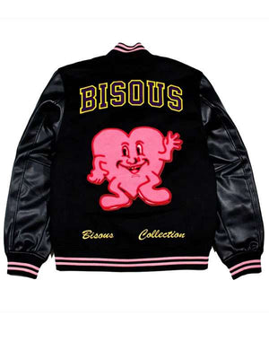 Leo Reich Too Much Black Varsity Jacket