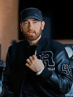 Eminem Rock the Bells Varsity Jacket - back view