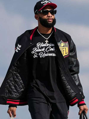 Khadarel Hodge HBCU Varsity Jacket - detail view
