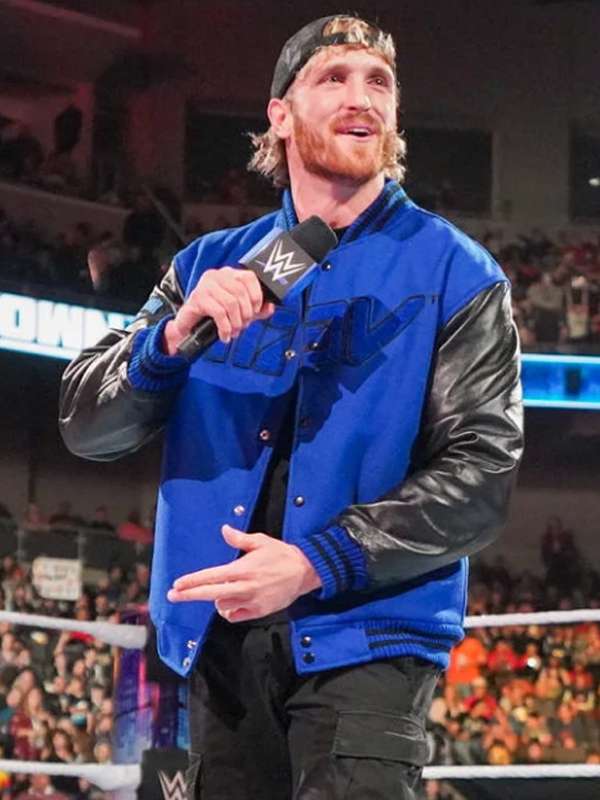 Logan Paul WWE Varsity Jacket - side view