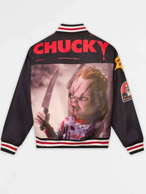 Halloween Chucky Black Varsity Jacket