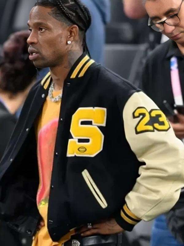 Travis Scott Paris Olympics Varsity Jacket - side view