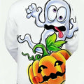 Ghost and Pumpkin Varsity Jacket