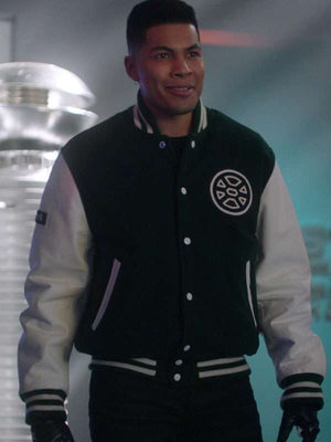 Deon Owens the Flash S08 Varsity Jacket - side view