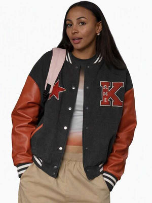 Ted Lasso Abbie Hern Varsity Jacket - side view