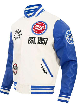 Detroit Pistons Varsity Jacket - side view